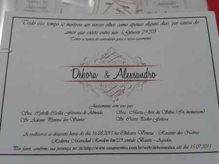 Convite de casamento DIY - 2
