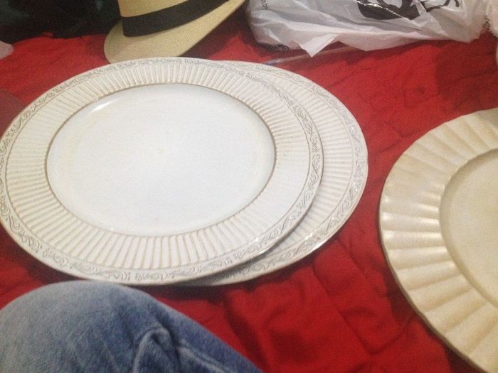 Algumas da bandejas para os doces. os outros ficaram em bombonieres de vidro