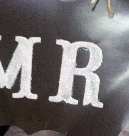 letras com gliter