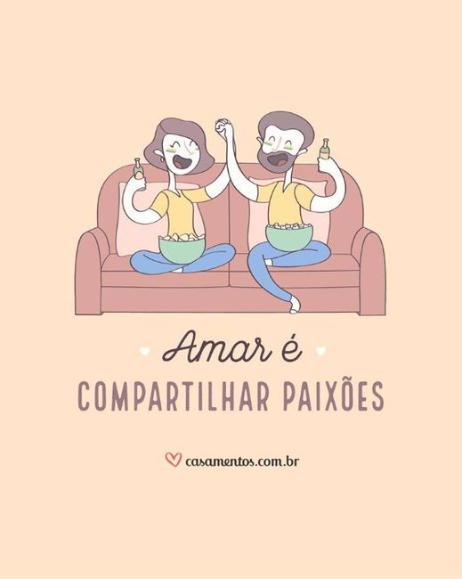 Qual destas frases define vocês como casal? 3