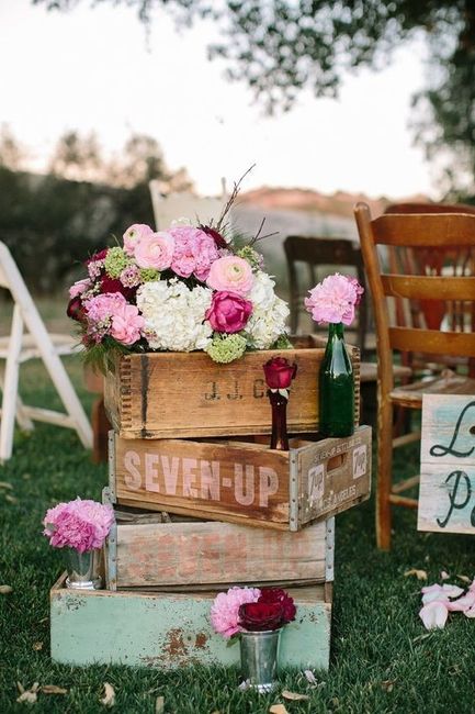 Aposta por usar madeira na decoração do teu casamento rústico 🚪 1