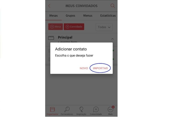 Como fazer a lista de convidados pelo APP? 3