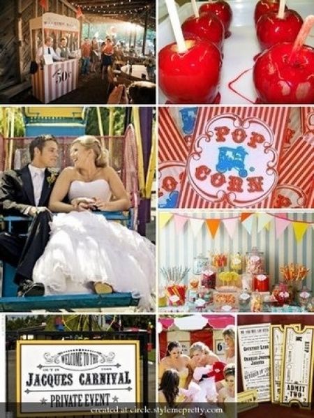 Casamento do dia: parque de diversões