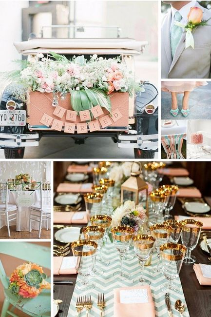 paleta verde casamento cores