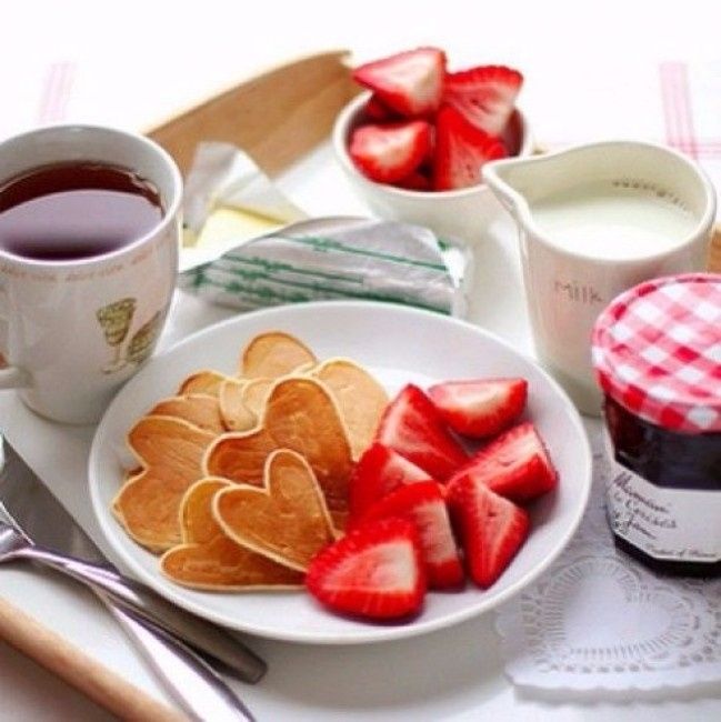 café da manha romântico