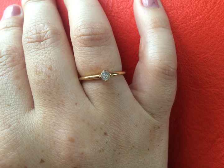 Ganhei um anel de noivado [casamento estela] - 1