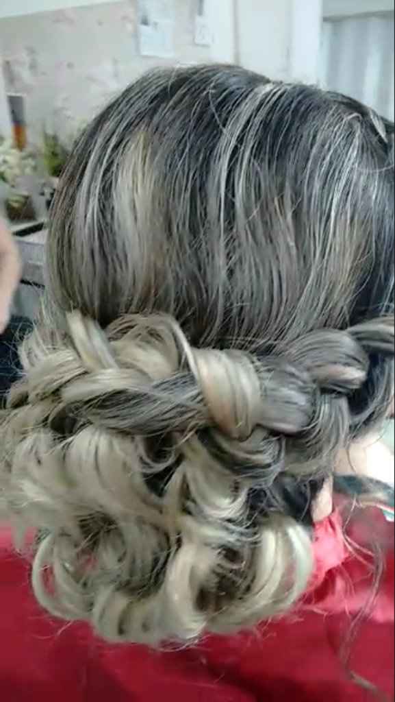 Meu teste de cabelo e maquiagem - 1