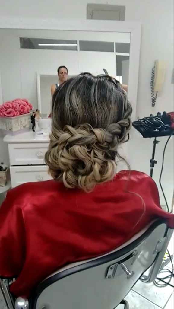 Meu teste de cabelo e maquiagem - 3