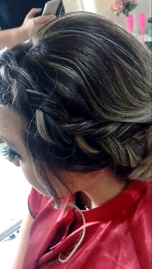 Meu teste de cabelo e maquiagem - 4