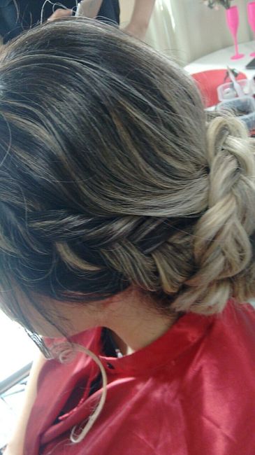 Meu teste de cabelo e maquiagem - 2