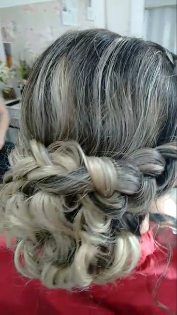 Meu teste de cabelo e maquiagem - 1