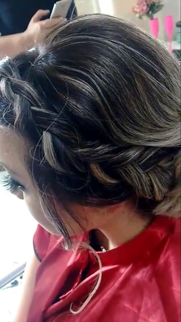 Meu teste de cabelo e maquiagem - 4