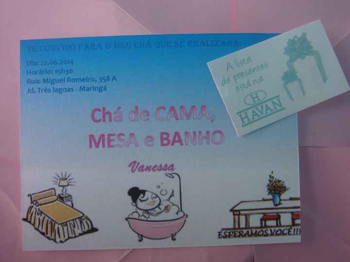 convite do chá
