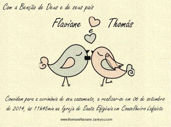 Convite de Casamento!