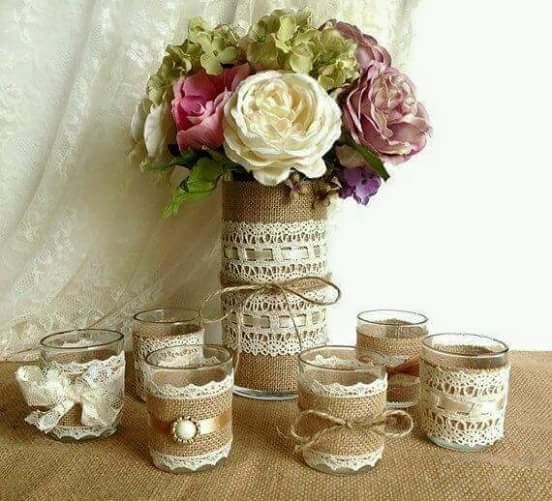 Inspirações de juta para casamento rústico - 6