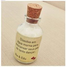 Vidrinho com sais de banho