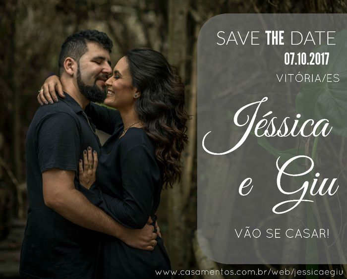 Save the Date - Jéssica e Giu