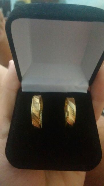 Nossas alianças, nomes gravados ! - 2