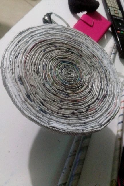 Diy com jornal. idéias rústicas - 1