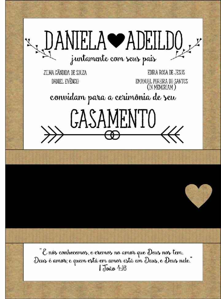 Arte d meu convite d casamento - 1