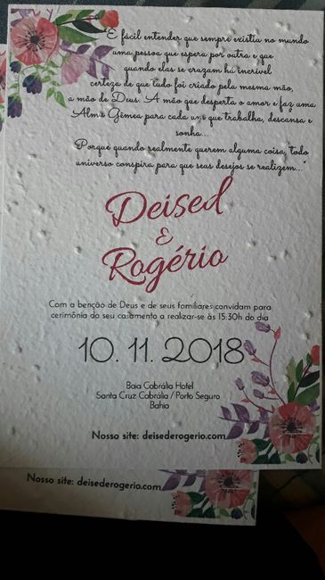 Convite papel semente #vemver 2