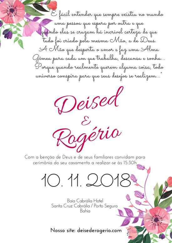 Convite de casamento - 1