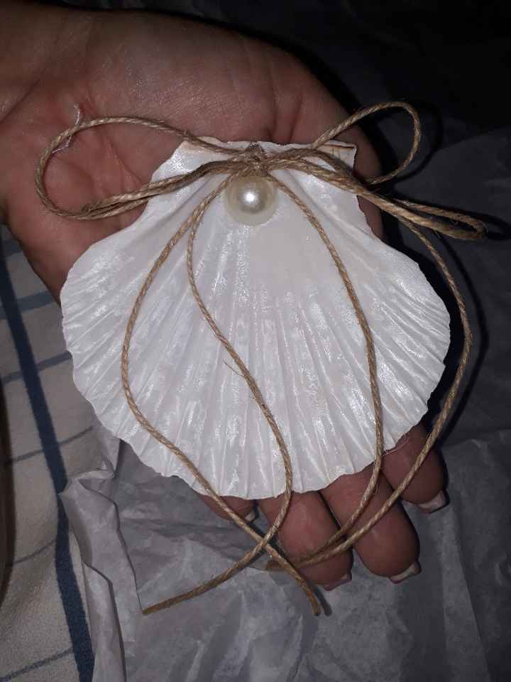 Meu porta alianças de concha chegou 😍 - 3
