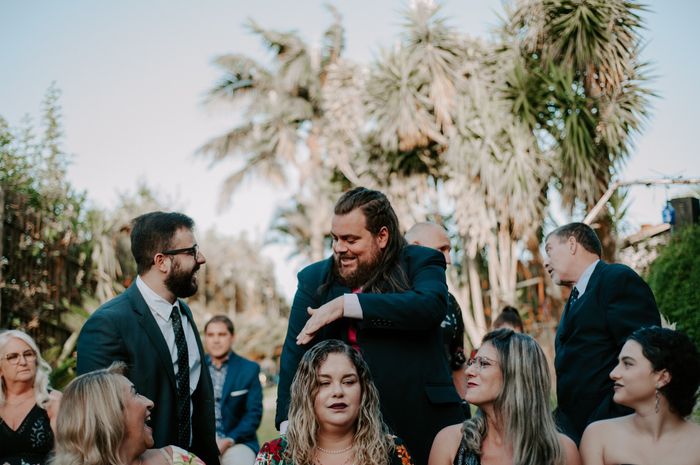 Noivos, padrinhos e pais em Dia de Beleza! 2