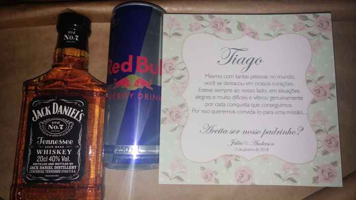 Lembrança padrinhos