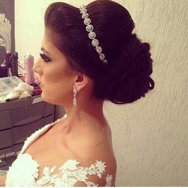 Penteado estilo princesa. 