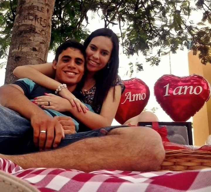 1º ano de namoro - Thamirys e Diego: Pique-nique