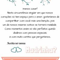 Convite para as madrinhas