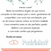 Convite para os padrinhos