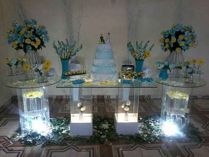 Casamento azul royal e amarelo qual cor de roupa ??? - 1