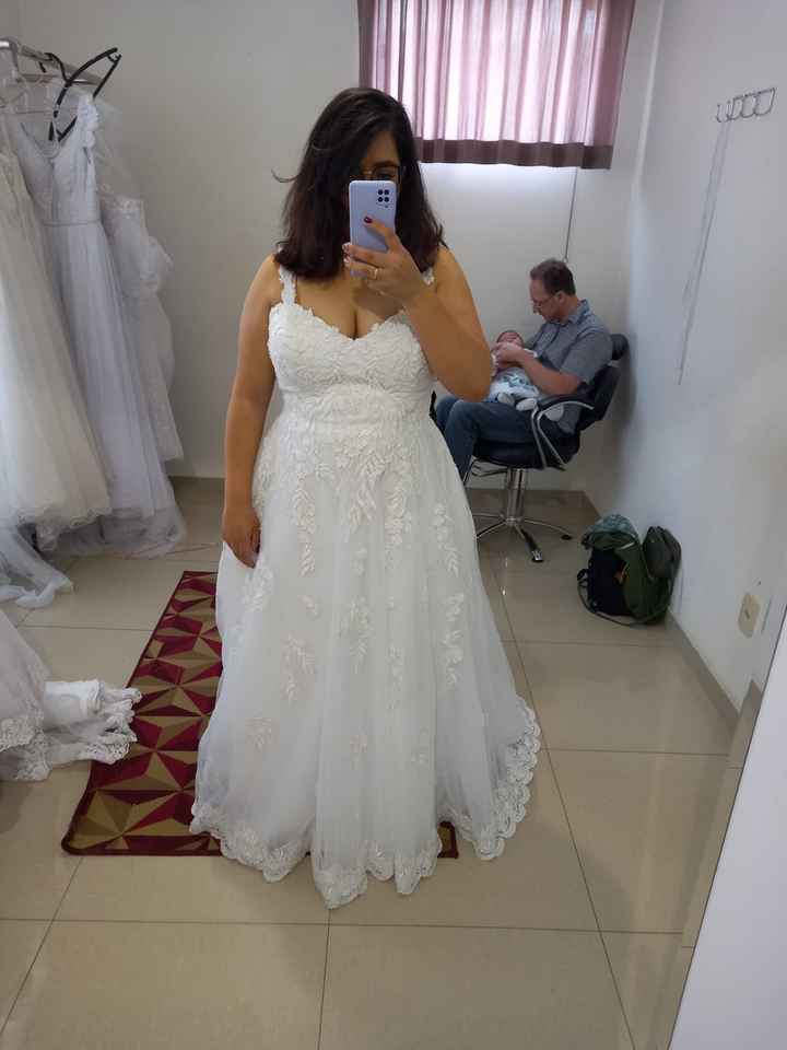 Vestido de Noiva para quem veste 44/g - 1