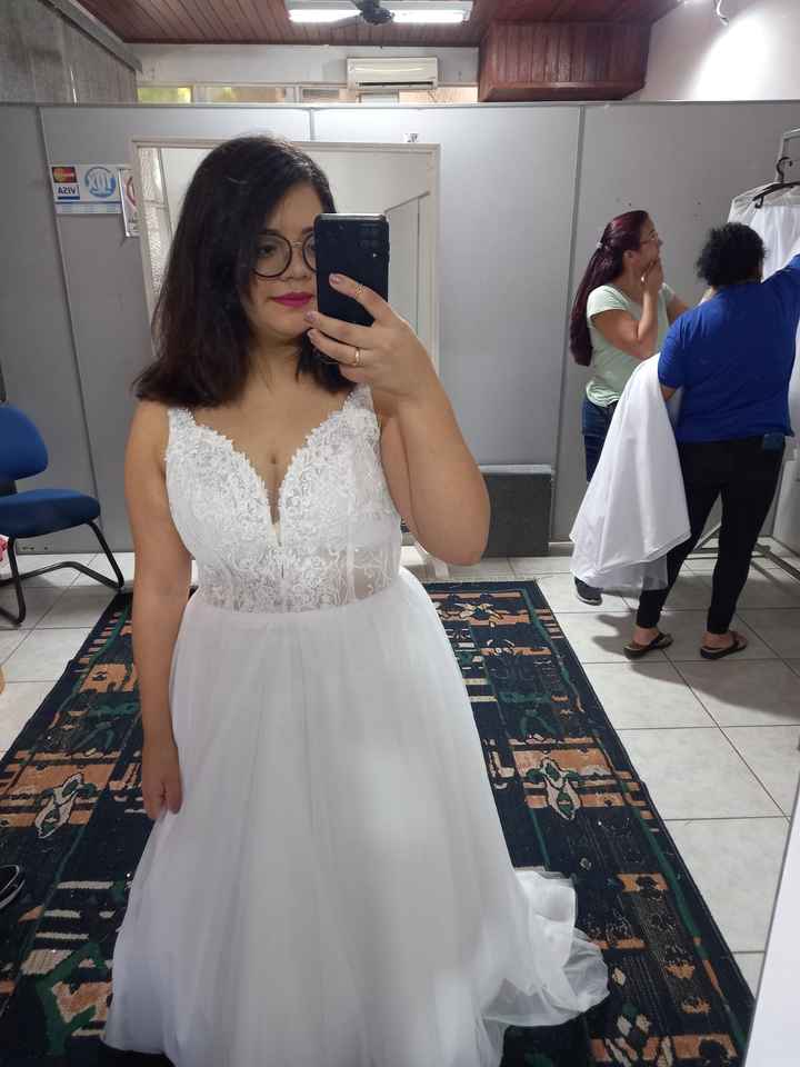 Vestido de Noiva para quem veste 44/g - 7