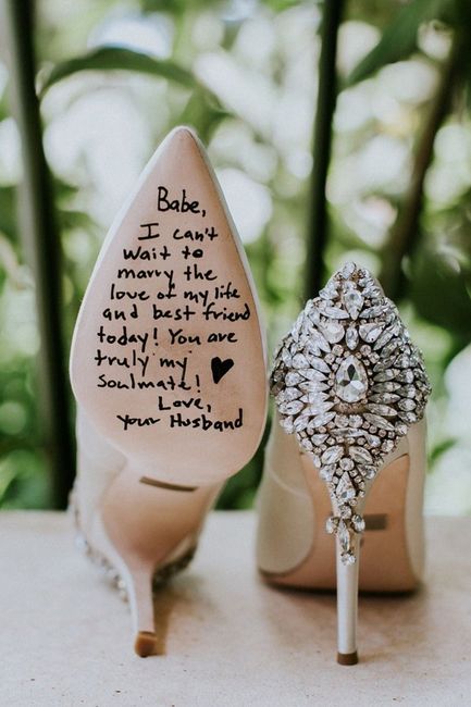 Personalização do sapato da noiva. 6