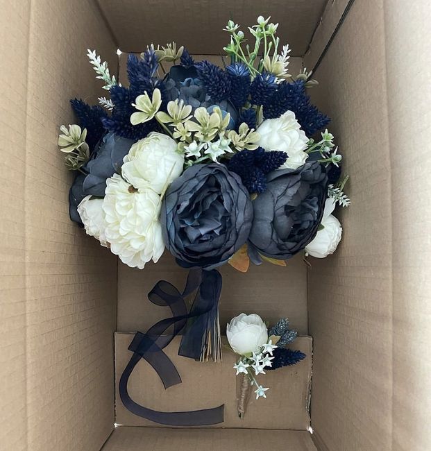 O buquê é azulzinho 💙 8