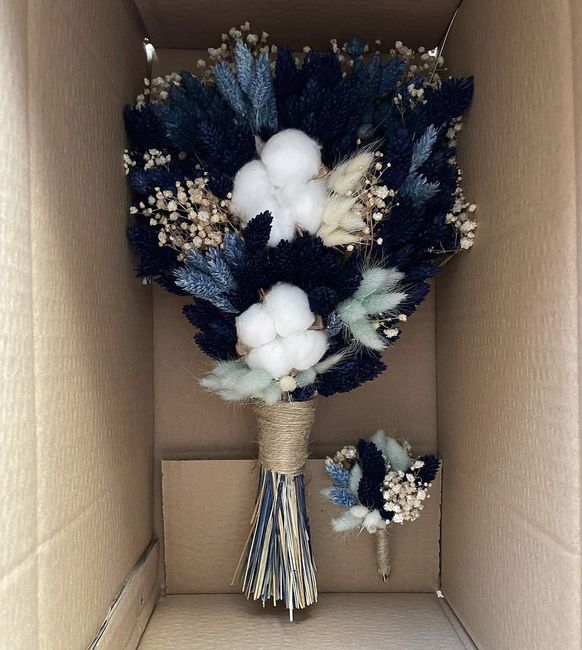 O buquê é azulzinho 💙 10