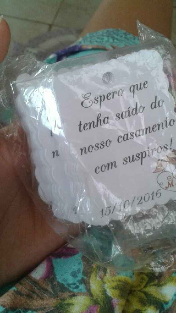Lembrancinhas para convidados.#vemver. - 2