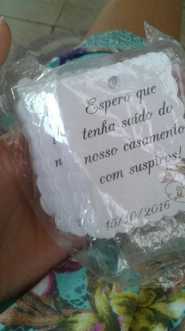Lembrancinhas para convidados.#vemver. - 2