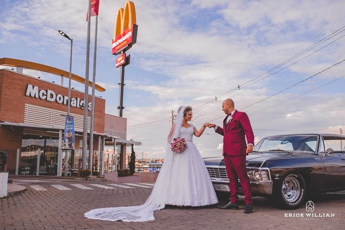 Nosso pós wedding, foi em um dos nossos lugares favoritos! A foto mais capitalista americana que já 