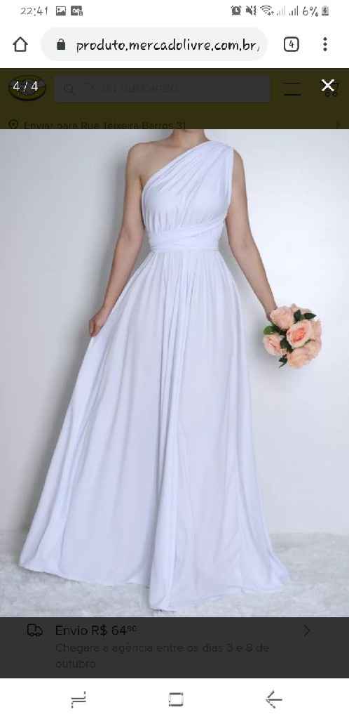 Vestido para o pre wedding e o civil - 1