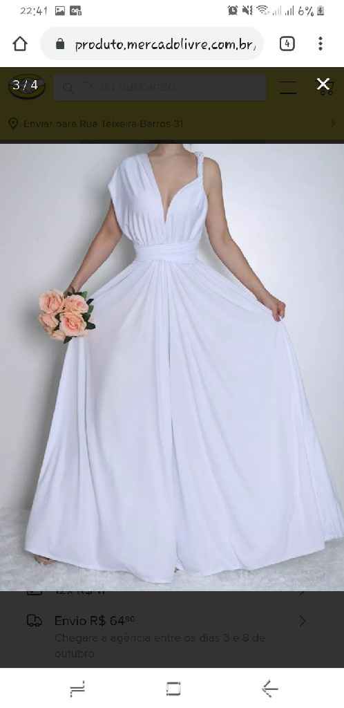 Vestido para o pre wedding e o civil - 2
