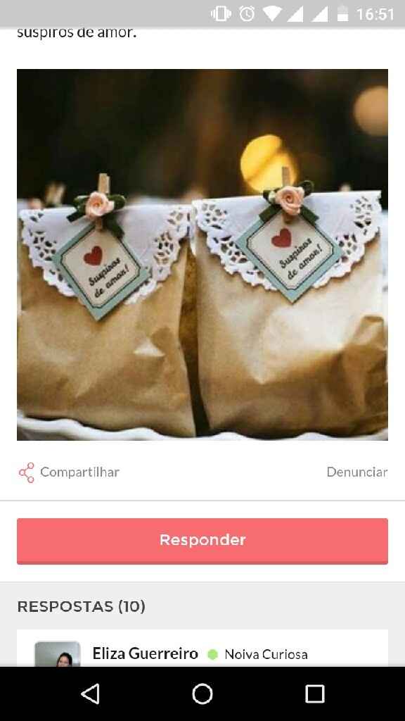 Lembrancinha convidados - 1