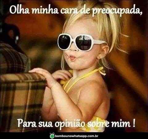 Minha cara pra quem dá palpite desnecessário !!! 
