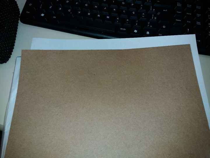 Papel Kraft para os envelopes