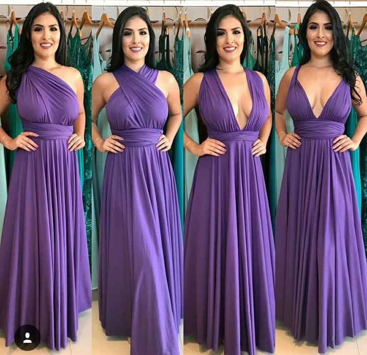 Vestido de Madrinhas padronizado ou não? - 1
