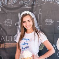 Minha amiga fez um véu todo lindo !
