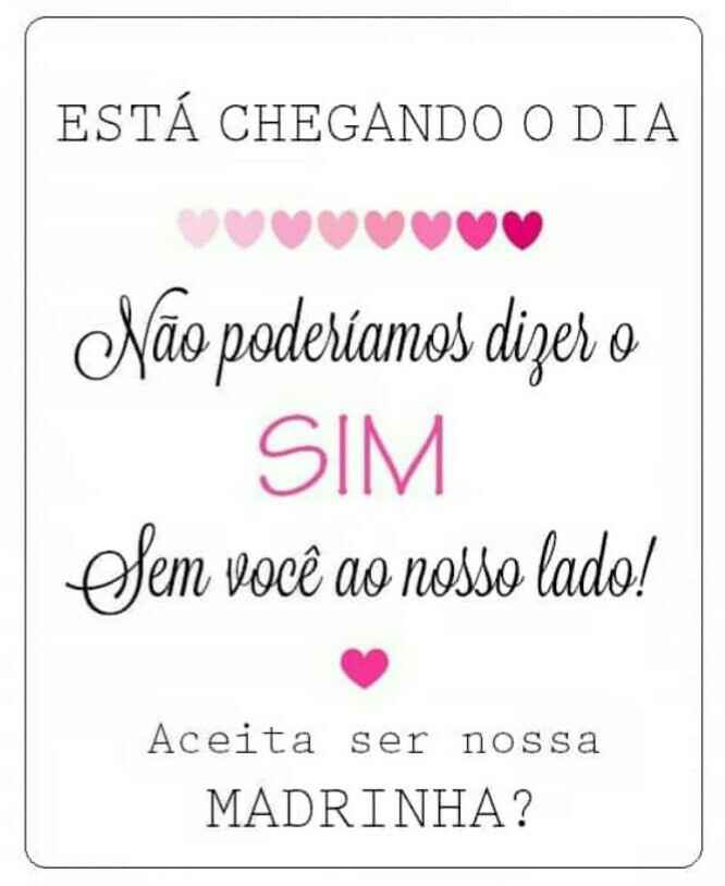 Aceita ser nossa madrinha/padrinho/daminha? - 1